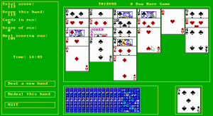 Screenshot of Thieves, a classic card game